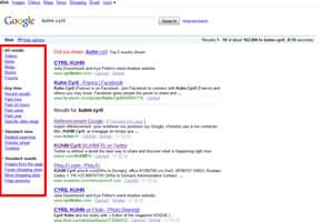 Nouvelle barre latérale Google